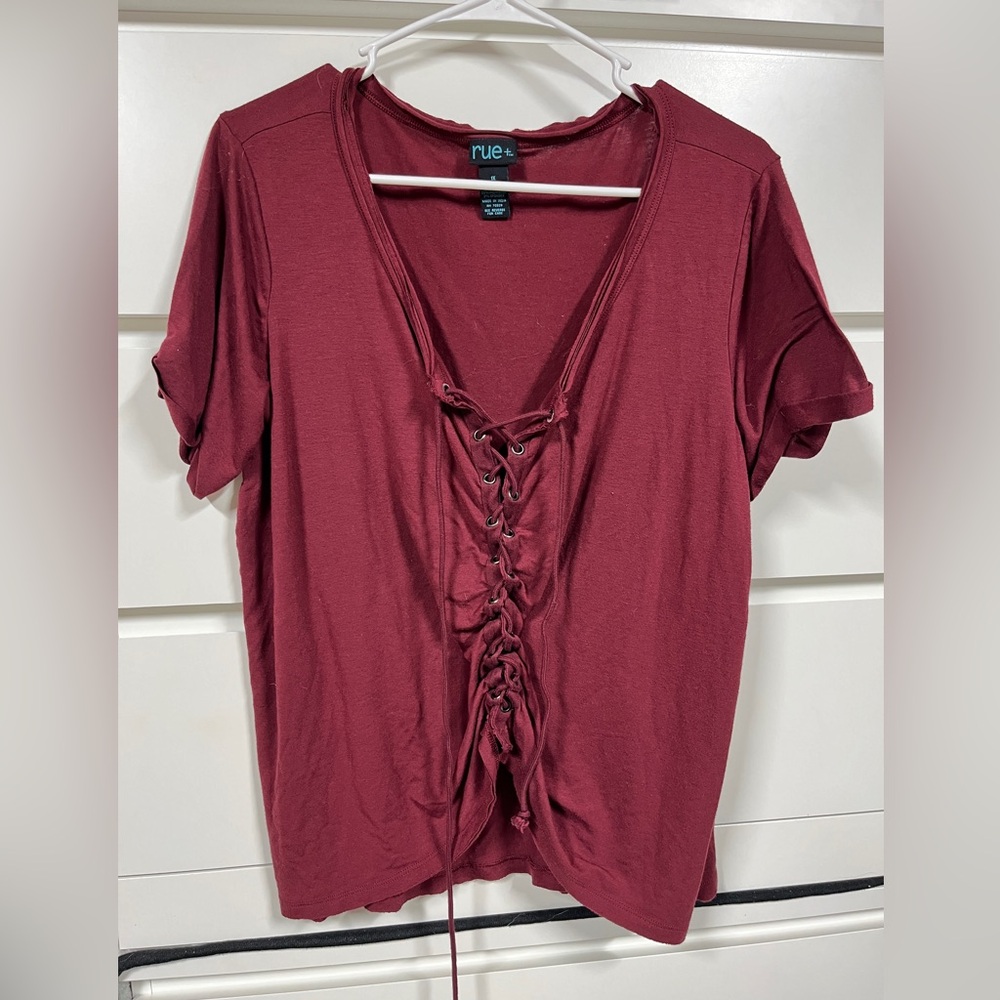 Red rue 21 shirt